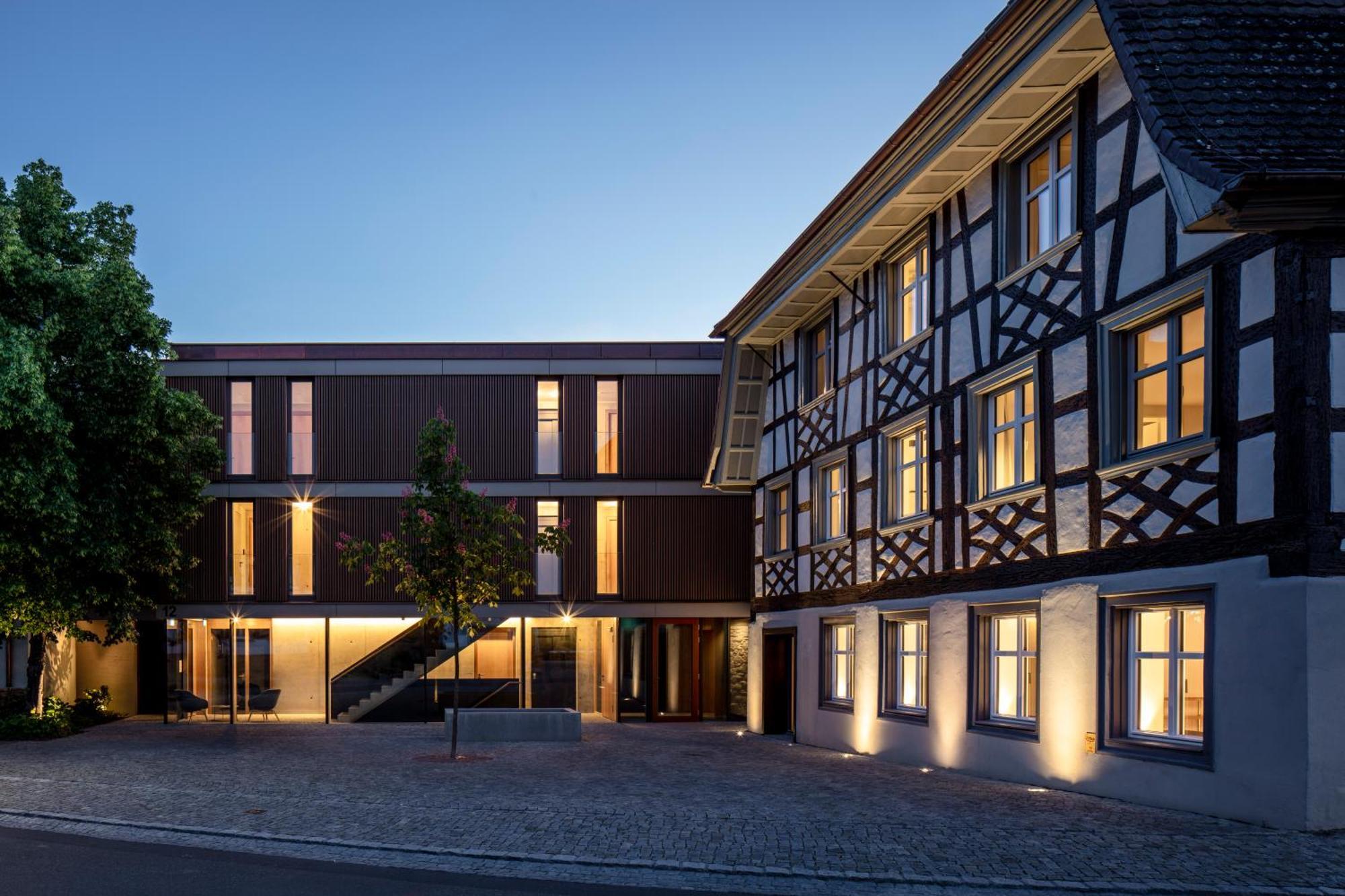 Sternen Bohlingen Aparthotel Bagian luar foto